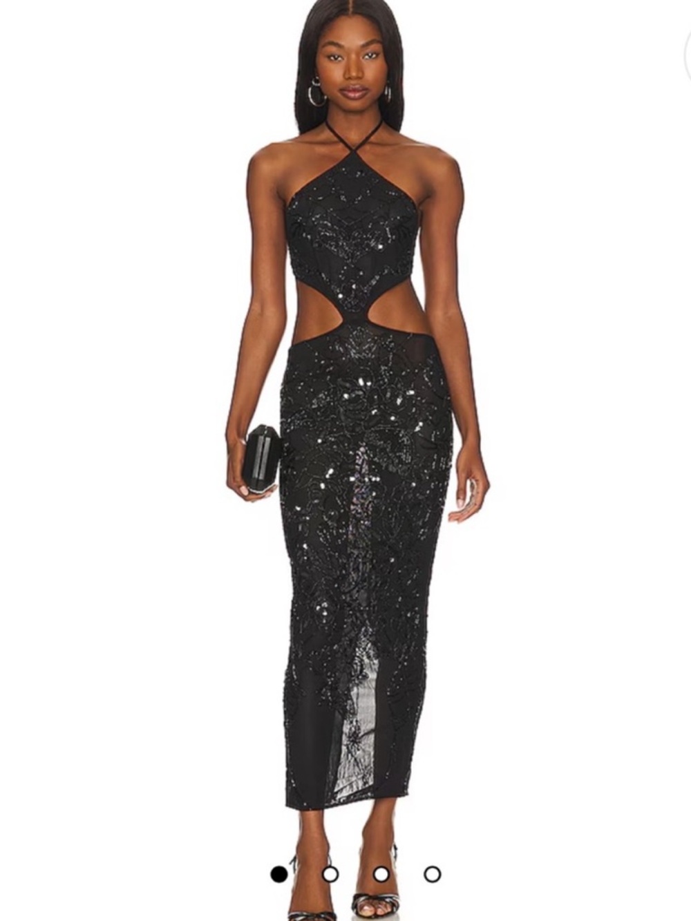 H:Ours X Revolve Ahinara Embellished Midi Dress